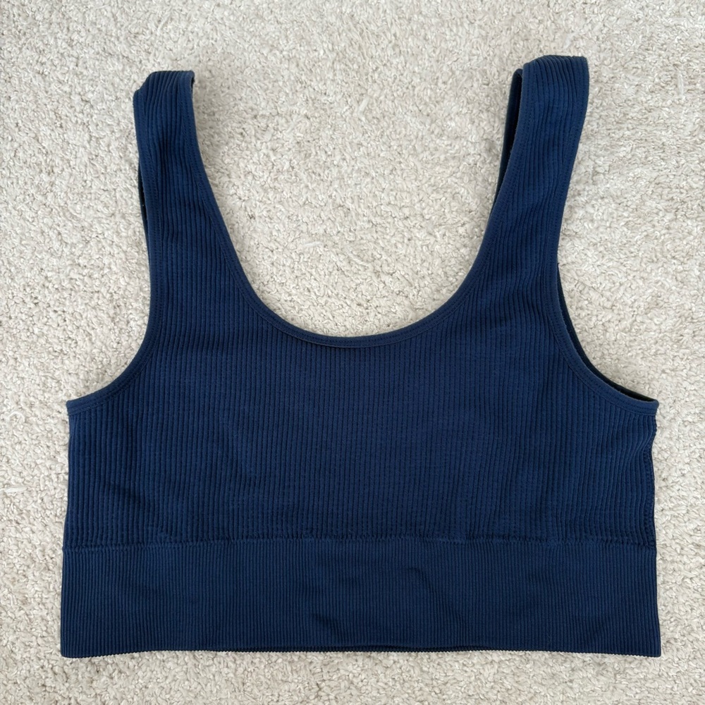 Honeydew intimates ribbed crop bra top